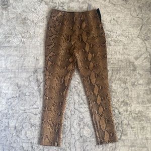 ZARA high waisted snake skin print. Worn once.